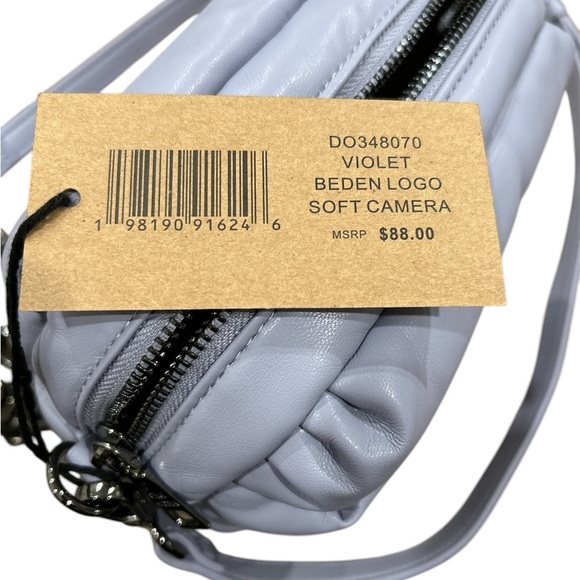 Steve Madden Puffer Logo Camera Bag in Violet/Lilac - Picture 8 of 8